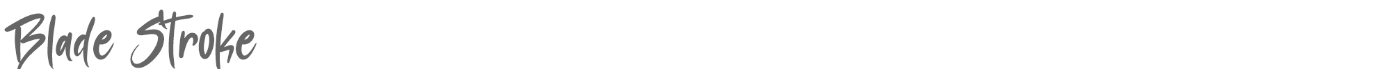 Blade Stroke Blade Stroke.ttf font preview